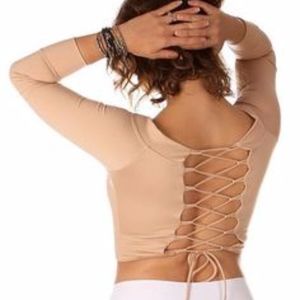 Mika Yoga Wear Chloe Crop - Sand (Discontinued!)